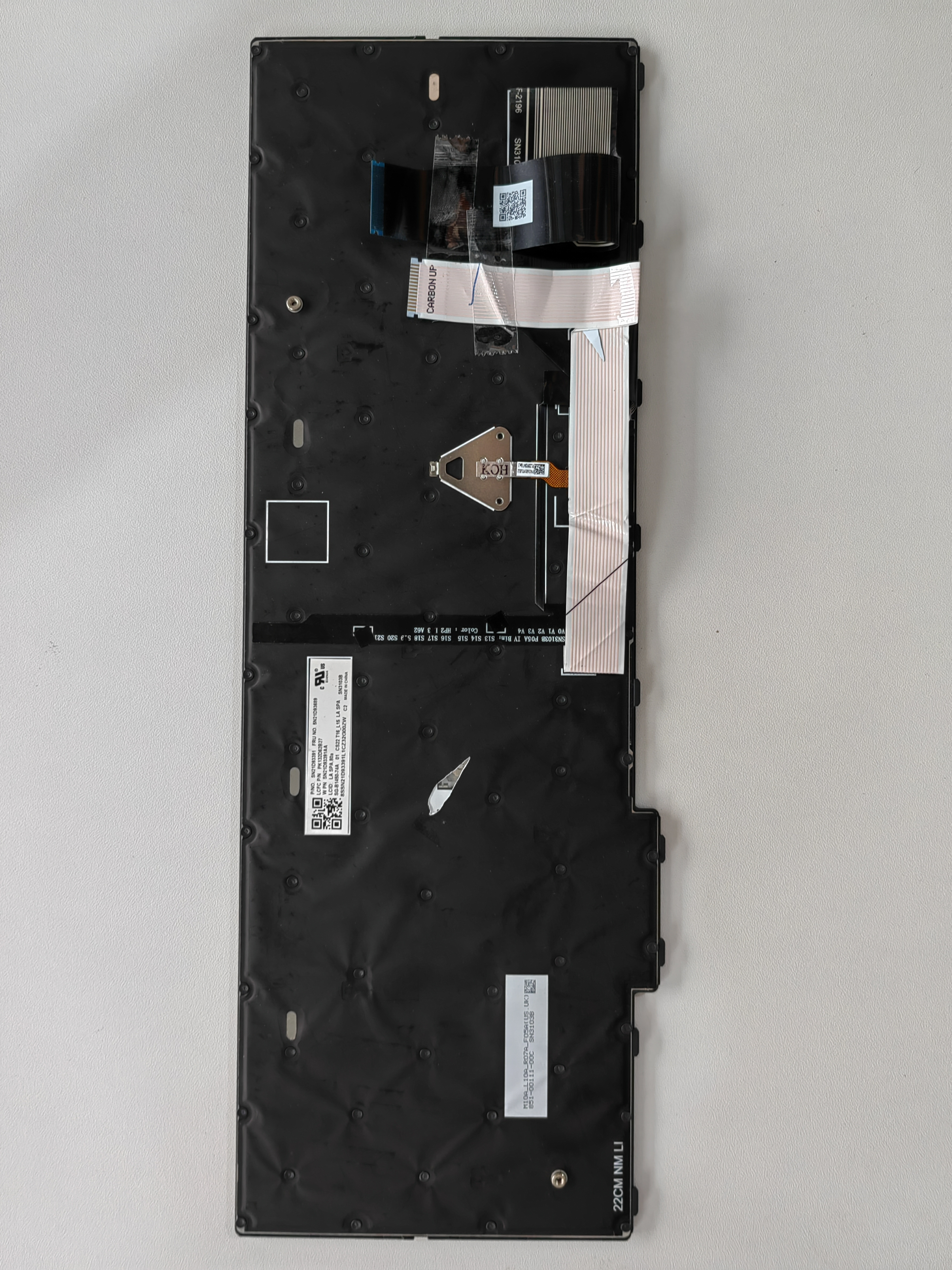 Picture of New Replacement Laptop Keyboard For IBM L15 GEN3/T16 P16S GEN1 GRAY FRAME BLACK With Point Backlit LA Layout